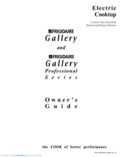 Frigidaire Gallery Professional Series Owner's Manual