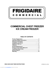 Frigidaire FCCG201FW - Commercial - 19.7 cu. ft. Food Service Grade Ice User Manual