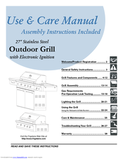 Frigidaire Grill with Electronic Ignition Use & Care Manual