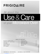 Frigidaire 316495058 Use & Care Manual