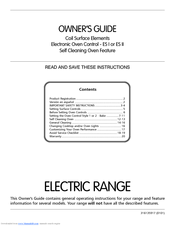 Frigidaire 316135917 Owner's Manual