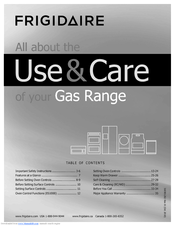 Frigidaire 316901301 Use & Care Manual