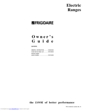 Frigidaire 318200404 Owner's Manual