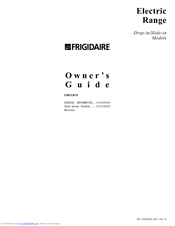 Frigidaire 318200805 Owner's Manual
