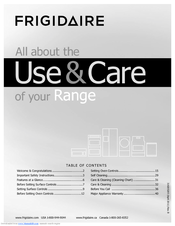 Frigidaire 318205205 Use & Care Manual