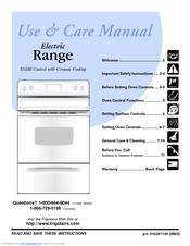 Frigidaire ES100 Use & Care Manual