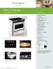 Frigidaire Gallery FGES3045K W Specification Sheet