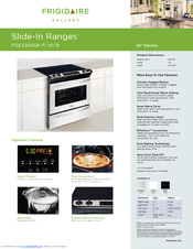 Frigidaire Gallery FGES3045K W User Manual