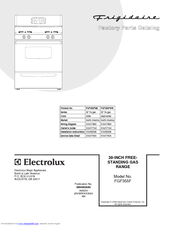 Frigidaire FGF355FWB Factory Parts Catalog