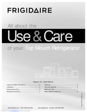 Frigidaire FFPT10F0KV Use & Care Manual