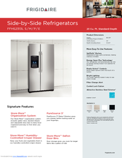 Frigidaire FFHS2313LE Specification & Installation Instructions