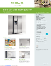 Frigidaire Gallery FGHS2365K F Specification Sheet