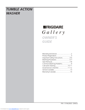 Frigidaire Gallery 131842800 Owner's Manual