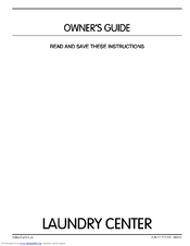 Frigidaire Washer/Dryer Owner's Manual