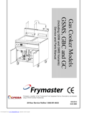 Frymaster GSW Service And Parts Manual