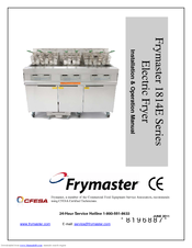 Frymaster 1814E Series Installation & Operation Manual