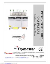 Frymaster 8196339 Installation & Operation Manual