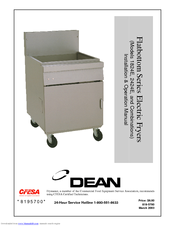Frymaster Dean 1824E Installation & Operation Manual