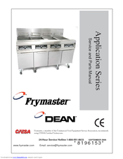 Frymaster Dean Application Series Service And Parts Manual
