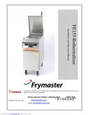 Frymaster FE155 Installation And Operation Manual
