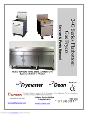 Frymaster SCF 1824G Service & Parts Manual