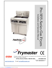 Frymaster FOOTPRINT 8195991 Installation And Operation Manual