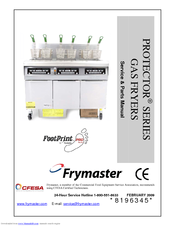 Frymaster Protector FOOTPRINT PRO Series Service & Parts Manual