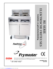 Frymaster FootPrint Pro Series Installatie- En Gebruikshandleiding