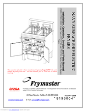 Frymaster FPPH17SC Series Installation, Operation & Service Manual