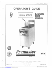 Frymaster KFPH-50 Operator's Manual