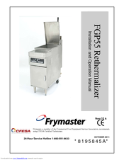 Frymaster Rethermalizer FGP55 Installation And Operation Manual
