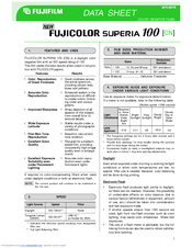 FujiFilm FujiColor Superia 100 Datasheet
