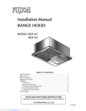 Fujioh BUF-02 Installation Manual