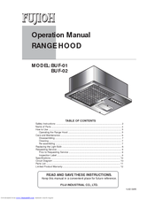 Fujioh BUF-02 Operation Manual