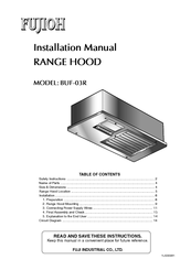 Fujioh BUF-03R Installation Manual