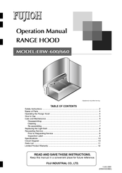 Fujioh EBW-660 Operation Manual