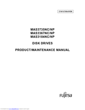 Fujitsu MAS3184NC - Enterprise 18.4 GB Hard Drive Product/Maintenance Manual