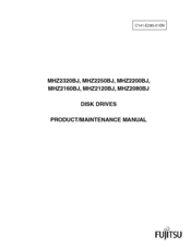 Fujitsu MHZ2080BJ Product/Maintenance Manual