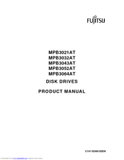 Fujitsu MPB3043AT - Desktop 4.3 GB Hard Drive Product Manual