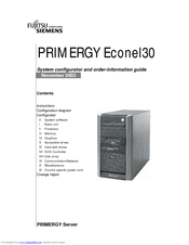 Fujitsu PRIMERGY ECONEL30 Configuration Manual