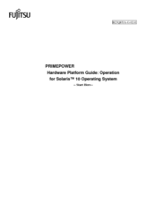 Fujitsu PRIMEPOWER B23Q8YA-G-02-E Hardware Platform Manual