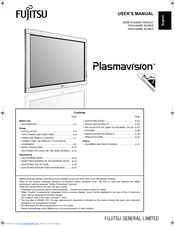 Fujitsu Plasmavision P50XHA58E Series User Manual