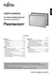 Fujitsu Plasmavision PDS4214W-S User Manual