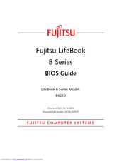 Fujitsu LifeBook B6220 Bios Manual