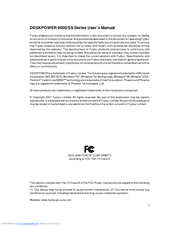 Fujitsu DESKPOWER 6000/SS Series User Manual