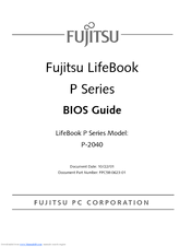 Fujitsu LifeBook P-2040 Bios Manual