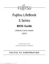 Fujitsu Lifebook S2010 Bios Manual