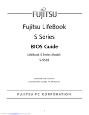 Fujitsu LifeBook S-5582 Bios Manual