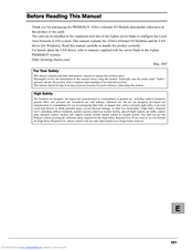 Fujitsu PG-FCS103 User Manual