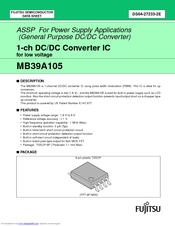 Fujitsu MB39A105 Datasheet